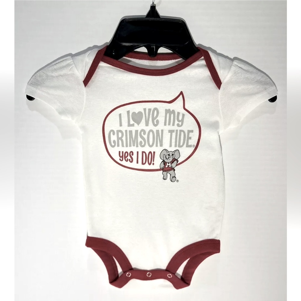 University of Alabama Crimson Tide Infant 3-6 Mos Bodysuit Romper Creeper NWT!
